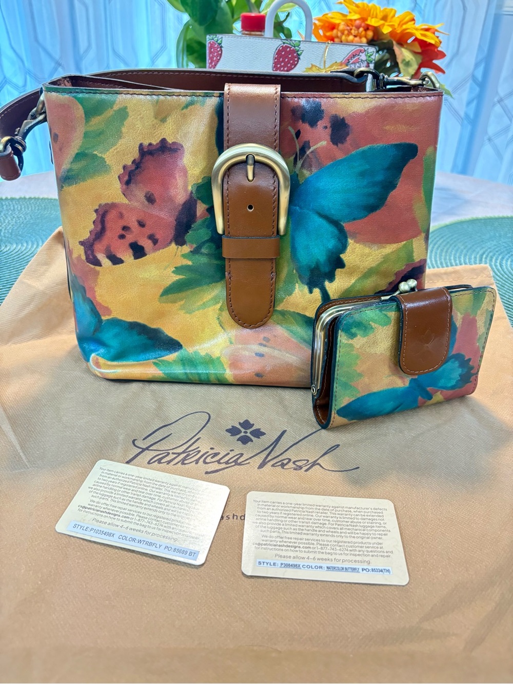 Patricia Nash Watercolor Butterfly Set